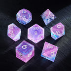 Pink Holiday Resin Dice Set