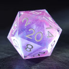 Pink Holiday Resin Dice Set