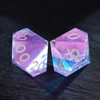 Pink Holiday Resin Dice Set