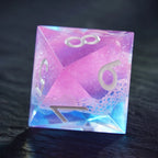 Pink Holiday Resin Dice Set
