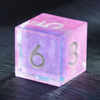 Pink Holiday Resin Dice Set