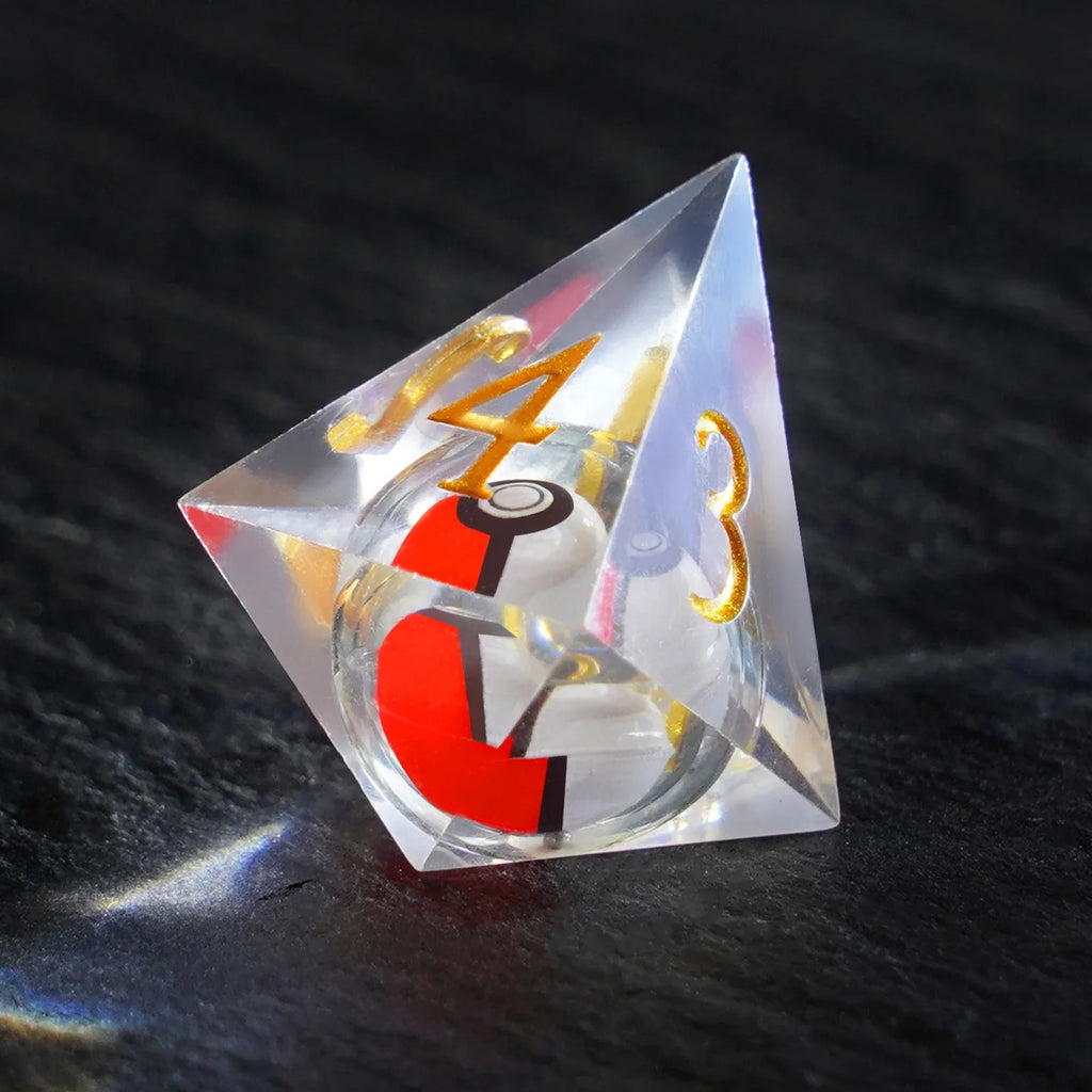 Pokémon Poké Ball Sharp Edge Resin Dice Set（Limited Edition）