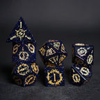 Starlight Arcanist · Blue Sandstone Dice Set