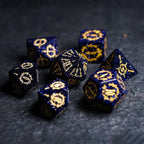 Starlight Arcanist · Blue Sandstone Dice Set