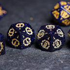 Starlight Arcanist · Blue Sandstone Dice Set