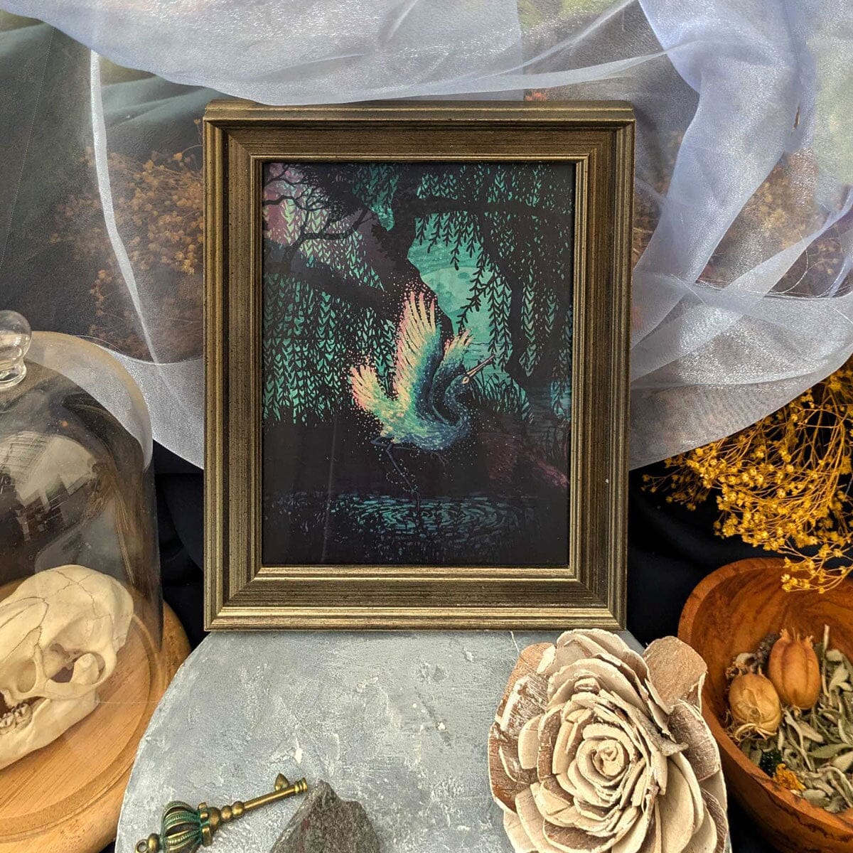 The Pink Fox and The Blue Heron (Mirra Visions 1)
