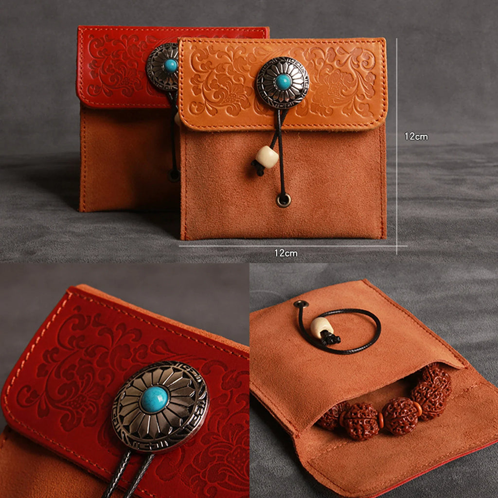 The Ranger’s Token — Handmade Leather Dice Pouch